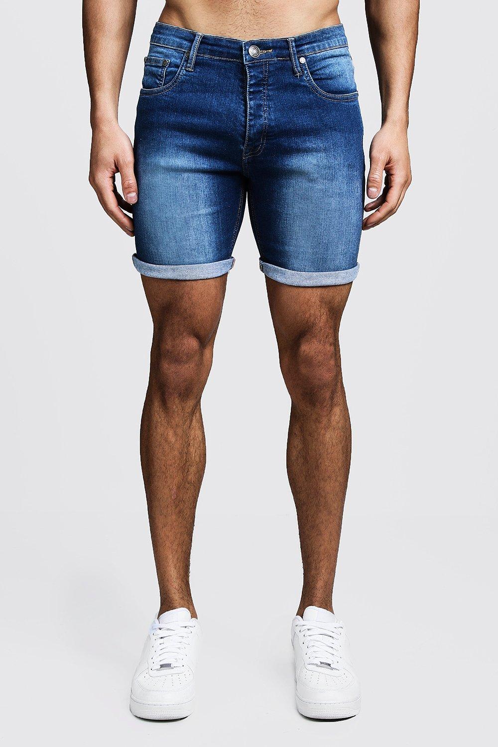 Boohooman deals denim shorts